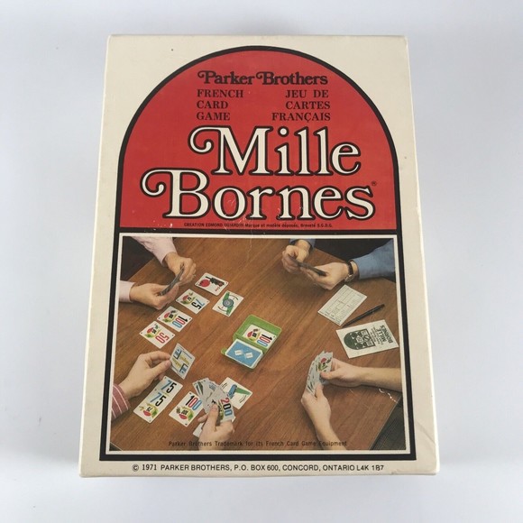 Vintage Mille Bornes Card Game - Parker Brothers 1971 Complete Sealed - Picture 1 of 9